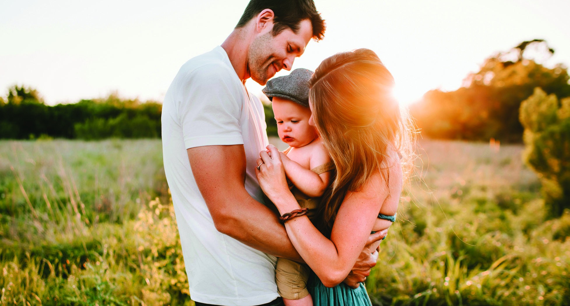 A family together outdoors